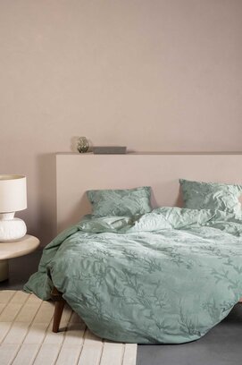 Essenza Claudine Dekbedovertrek Dusty teal 140x200/220