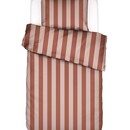Essenza Essenza Minte stripe Dekbedovertrek Terracotta - Blush pink 260x200/220