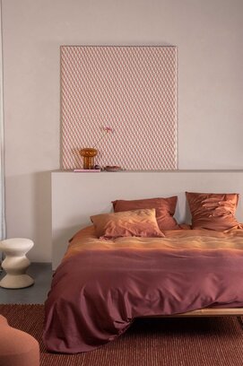 Essenza Lunare Dekbedovertrek Terracotta 200x200/220