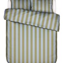 Essenza Essenza Minte Stripe Dekbedovertrek Cedar green - Ice blue 240x200/220