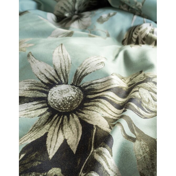 Essenza Florean Dekbedovertrek Dusty teal 240x200/220