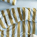 Essenza Essenza Minte Stripe Dekbedovertrek Cedar green - Ice blue 200x200/220