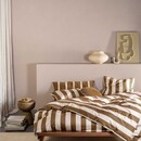 Essenza Essenza Minte Stripe Dekbedovertrek Slate brown - Vanilla 260x200/220