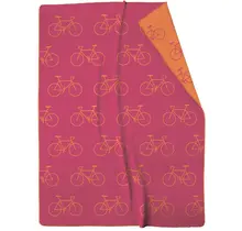 Cawö Velo Edition Allover Fahrrad 62990 Woonplaid pink 150x200