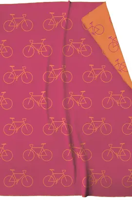 Cawö Velo Edition Allover Fahrrad 62990 Woonplaid pink 150x200