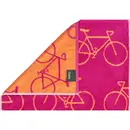 Cawö Cawö Velo Allover Fahrrad 6299 Handdoek pink 50x100