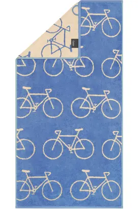Cawö Velo Allover Fahrrad 6299 Handdoek capri 50x100