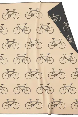 Cawö Velo Edition Allover Fahrrad 62990 Woonplaid beige 150x200