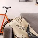 Cawö Cawö Velo Edition Allover Fahrrad 62990 Woonplaid beige 150x200