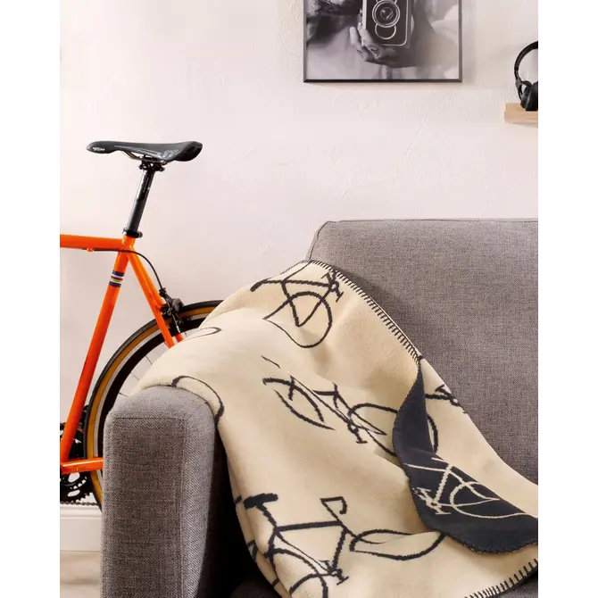 Cawö Velo Edition Allover Fahrrad 62990 Woonplaid beige 150x200