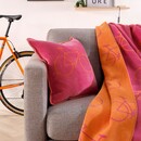Cawö Cawö Velo Edition Fahrrad 62980 Kussenhoes pink 50x50