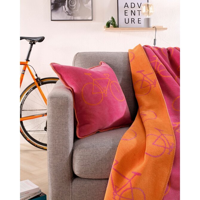 Cawö Velo Edition Fahrrad 62980 Kussenhoes pink 50x50