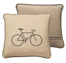 Cawö Velo Edition Fahrrad 62980 Kussenhoes beige 50x50