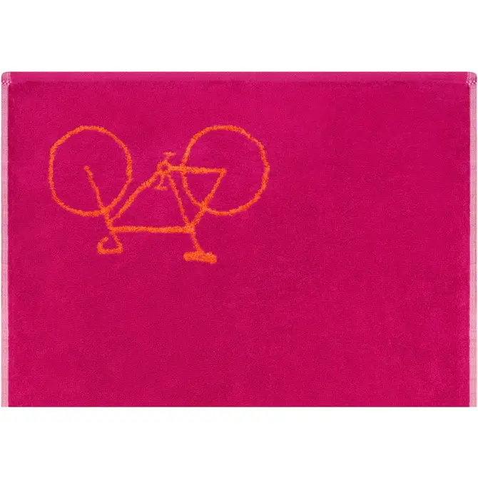 Cawö Velo Fahrrad 6298 Handdoek pink 50x100