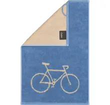 Cawö Postcard Towels 100 Gastendoekje Fahrrad / capri 30x50