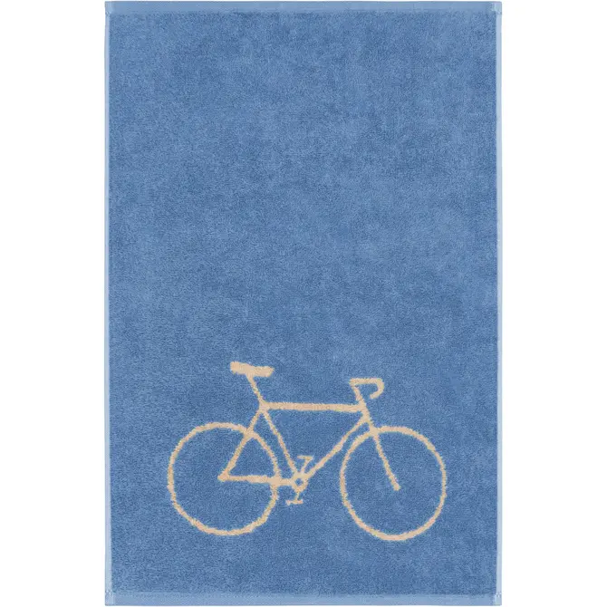 Cawö Postcard Towels 100 Gastendoekje Fahrrad / capri 30x50