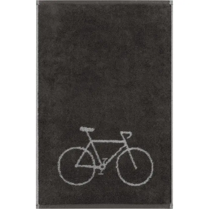 Cawö Postcard Towels 100 Gastendoekje Fahrrad / basalt 30x50
