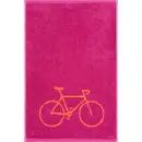 Cawö Cawö Postcard Towels 100 Gastendoekje Fahrrad / pink 30x50