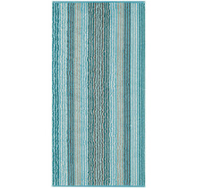 Cawö Unique Streifen 944 handdoek 50x100 Türkis