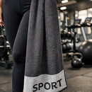 Cawö CAWÖ Fitness- & Gym-Handdoek Sport 6290 Fitnesstuch metal 50x130