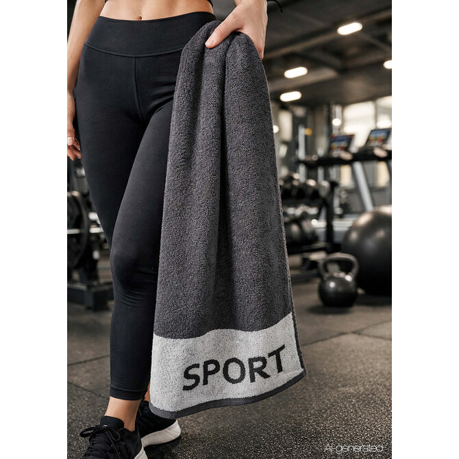 CAWÖ Fitness- & Gym-Handdoek Sport 6290 Fitnesstuch metal 50x130