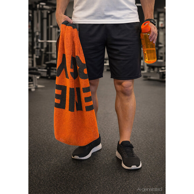 CAWÖ Fitness- & Gym-Handdoek Energy 6294 Fitnesstuch orange 50x130