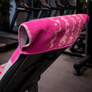 Cawö CAWÖ Fitness- & Gym-Handdoek Leo Stripe 6291 Fitnesstuch vibrant pink 50x130