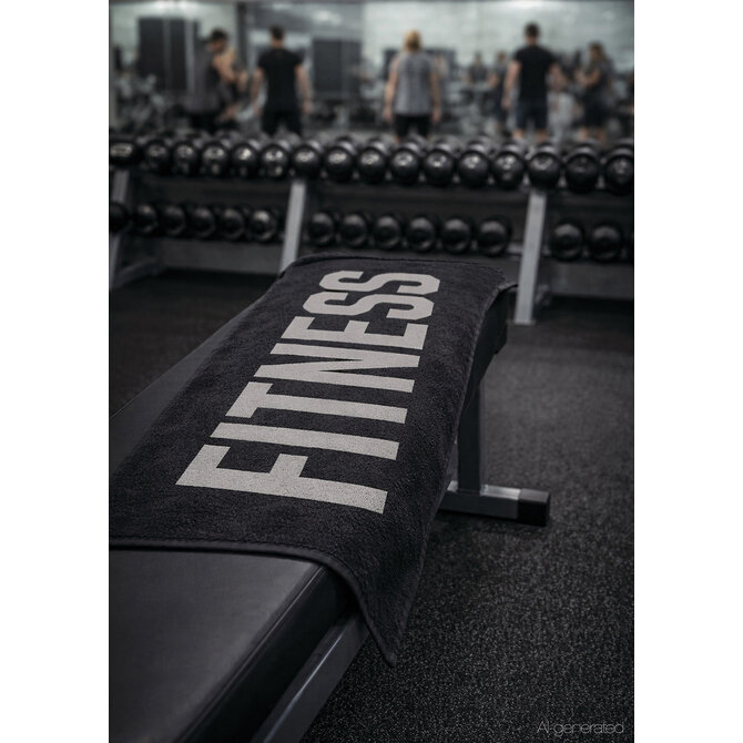 CAWÖ Fitness- & Gym-Handdoek Fitness 6289 Fitnesstuch metal 50x130