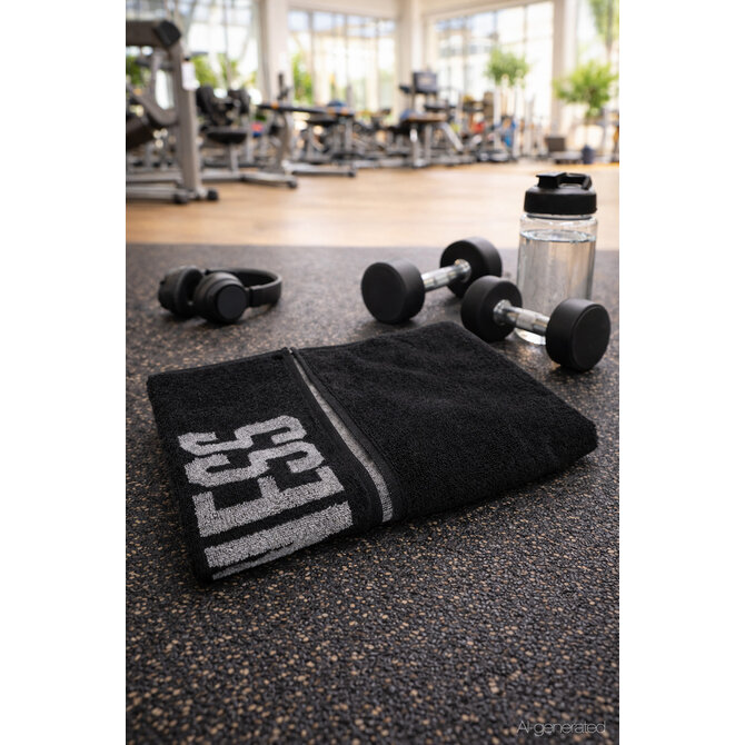 CAWÖ Fitness- & Gym-Handdoek Fitness 6289 Fitnesstuch metal 50x130