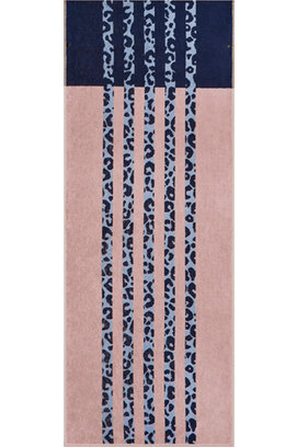 CAWÖ Fitness- & Gym-Handdoek Leo Stripe 6291 Fitnesstuch powder blue 50x130