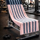 Cawö CAWÖ Fitness- & Gym-Handdoek Leo Stripe 6291 Fitnesstuch powder blue 50x130