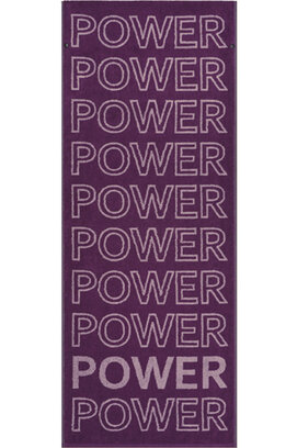 CAWÖ Fitness- & Gym-Handdoek Power 6293 Fitnesstuch purple 50x130