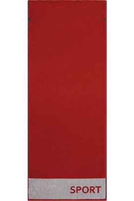 CAWÖ Fitness- & Gym-Handdoek Sport 6290 Fitnesstuch red 50x130
