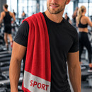 Cawö CAWÖ Fitness- & Gym-Handdoek Sport 6290 Fitnesstuch red 50x130