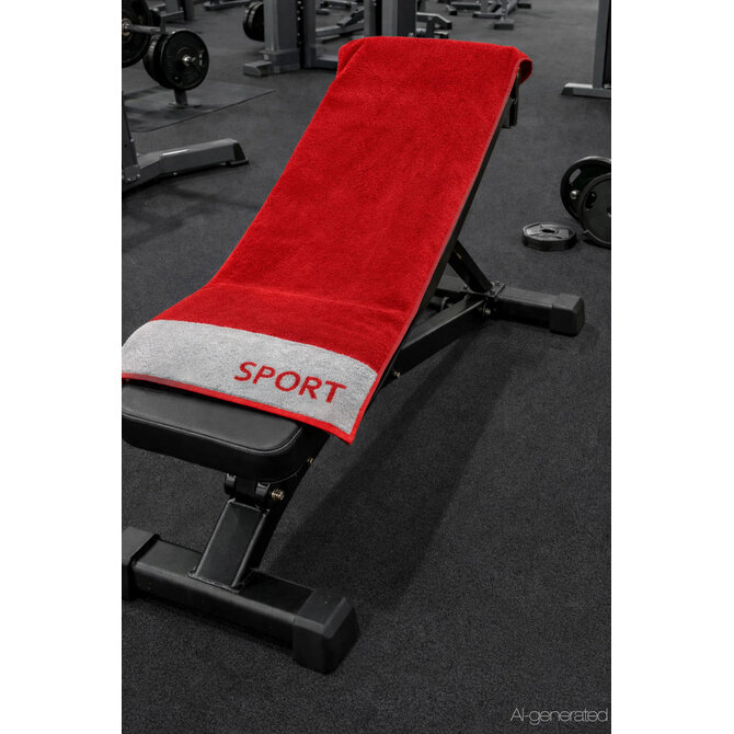 CAWÖ Fitness- & Gym-Handdoek Sport 6290 Fitnesstuch red 50x130