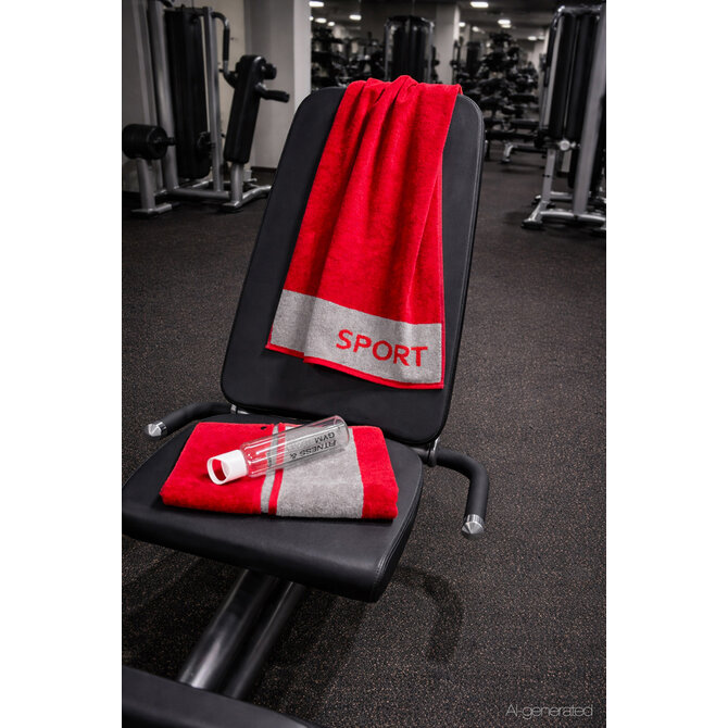 CAWÖ Fitness- & Gym-Handdoek Sport 6290 Fitnesstuch red 50x130