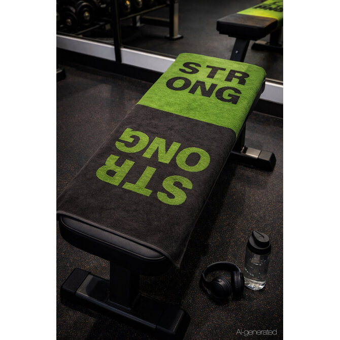 CAWÖ Fitness- & Gym-Handdoek Strong 6295 Fitnesstuch lime 50x130
