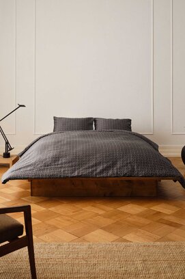 Marc O'Polo Suni Dekbedovertrek Anthracite 200x200/220