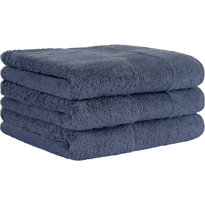 Cawö The Luxury Uni 5000 Handdoek nachtblauw 50x100
