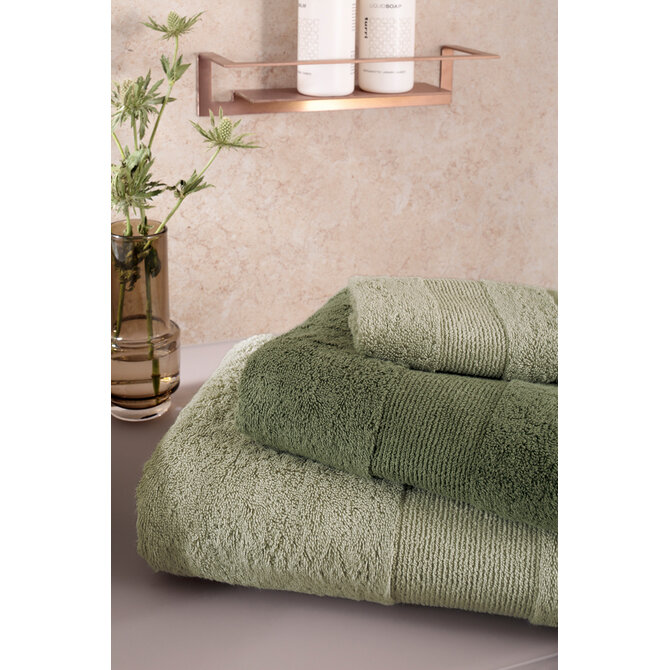 Cawö The Luxury Uni 5000 Washandjes olive 16x22