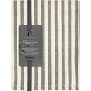Cawö Cawö Linen Classics Streifen Theedoek 537 metal 50x70