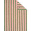 Cawö Cawö Prints & Stripes Streifen Theedoek 546 olive/rosa 50x70