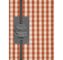 Cawö Linen Classics Karo Theedoek 538 koper 50x70