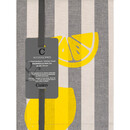 Cawö Cawö Prints & Stripes Zitronen Theedoek 541 platin/grijs 50x70