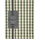 Cawö Cawö Linen Classics Karo Theedoek 538 olive 50x70