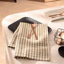 Cawö Cawö Linen Classics Karo Theedoek 538 natuur 50x70