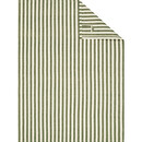 Cawö Cawö Linen Classics Streifen Theedoek 537 olive 50x70