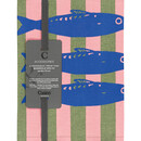 Cawö Cawö Prints & Stripes Sardinen Theedoek 543 olive/rosa 50x70