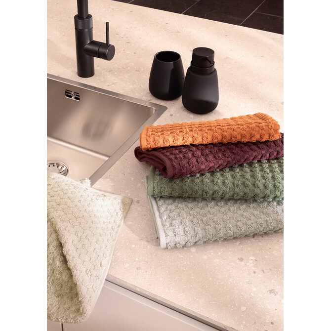Cawö Pro Cuisine Uni Keukenhanddoek 520 burgundy 50x50