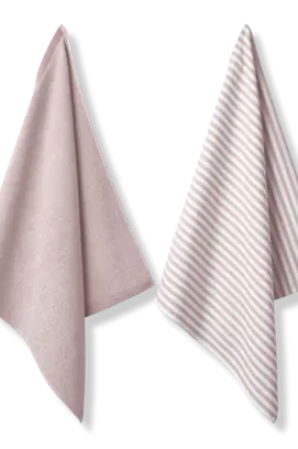Vandyck Pure Kitchen sepiapink set handdoek + theedoek 60x60